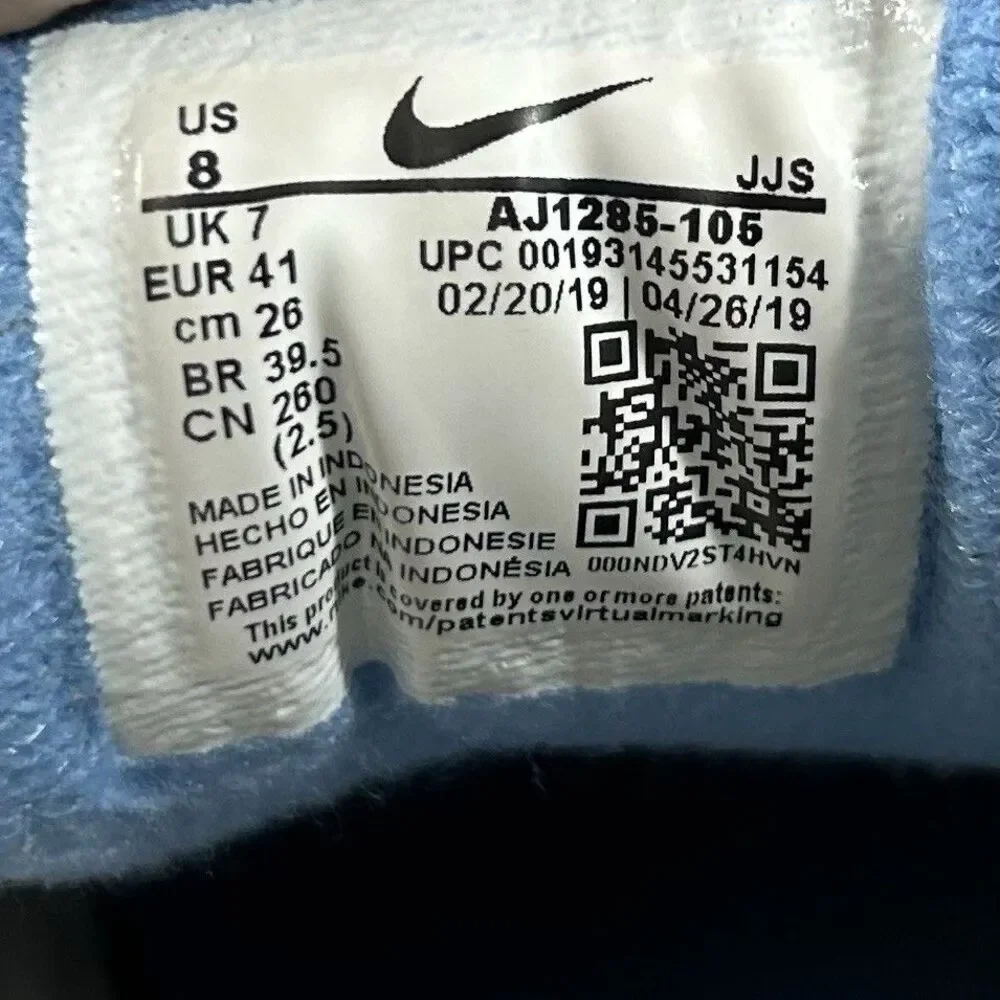 Nike Air Max 90 UNC AJ1285-105 Mens Size 8 White University Blue Athletic Shoes